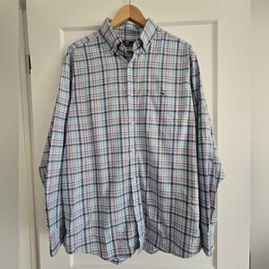 Vineyard Vines Mens Large Classic Fit Tucker Pink/blue Shirt